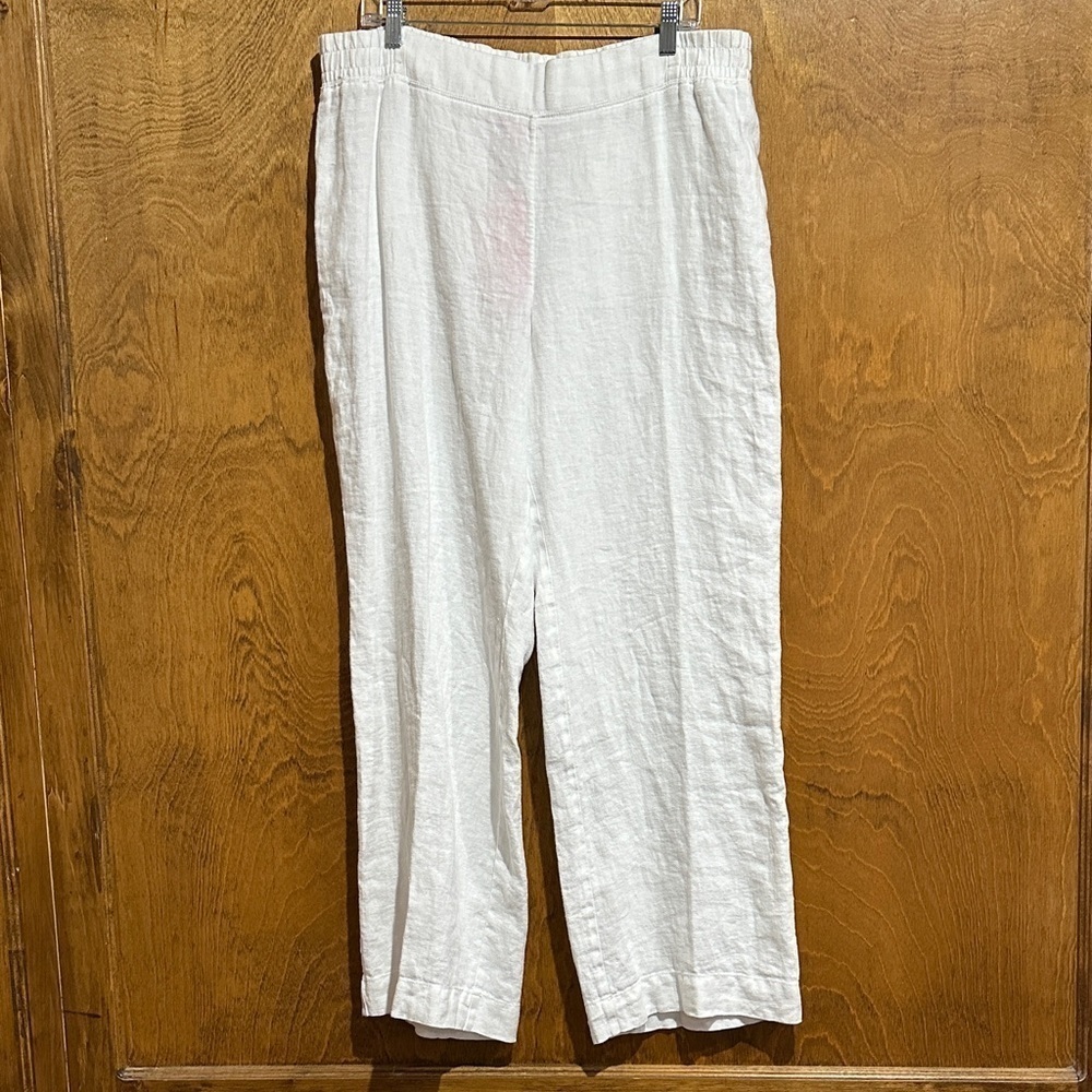 Lilly Pulitzer Deri Linen Palazzo Pants in Resort White - Size XL - NWT